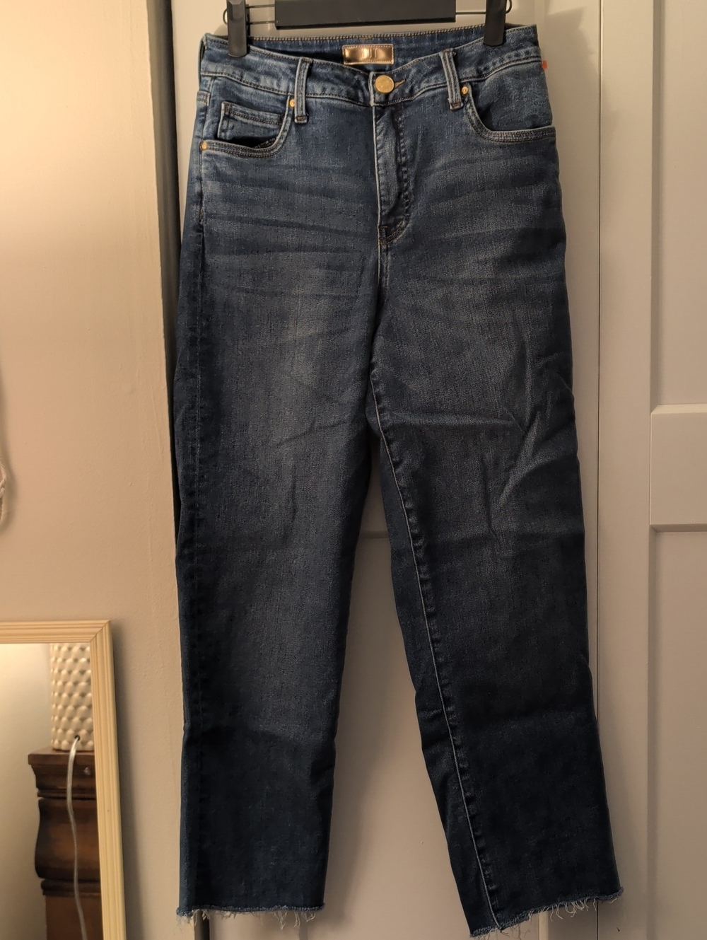 Kut from the Kloth Dark Blue Straight-Leg Jeans